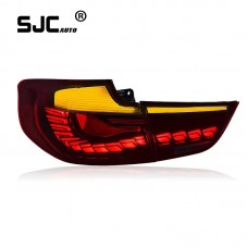 SJC Taillights For 3 Series GT F34 GTS OLED Type Tail Light LED DRL Running Signal Brake Reversing Parking Lighthouse Facelift