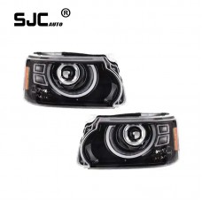 SJC for Land Rover Range Rover Sport LED Headlight 2005-2013 Headlights DRL Turn Signal High Beam Angel Eye Projector 2017