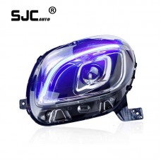 Suitable For Mercedes-benz Smart Headlight Assembly Modification Led Daytime Running Light Full Led Light Source Lens Headlight