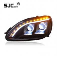 Head Lamp for W220 LED Headlight 2002-2005 Headlights S280 S320 S500 S600 DRL Turn Signal High Beam Angel Eye Projector Lens