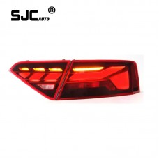 Newest Style For A5 2008-2016 LED RS5 Taillights Rear Fog Lamp LED Dynamic Tail Lamp Turn Signal Reversing Upgrade Taillight