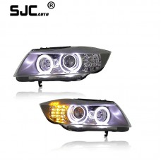 SJC Auto For BMW 3 Series E90 2005-2012 headlight assembly 318 320 325 modified LED daytime running lights