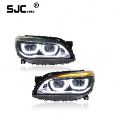 SJC Auto Car Lights for BMW F02 Headlight Projector Lens F01 730i 740i 750i Signal LED Headlights Drl Automotive Accessories