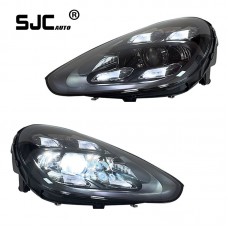 Sjc Auto Specially Designed For Porsche Cayenne Headlight Assembly 11-18 Old To New Matrix Led Daytime Running Lights Front Lamp