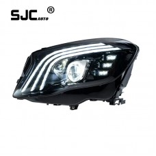 Sjc For Mercedes-benz Gla Headlamp Assembly 200 220 Modified Led Daytime Running Lamp Lens Streamer High Configuration