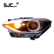 SJC For BMW 1 series F20 headlamp assembly newly upgraded transformed led equipped angel eye daytime running lamp