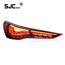 SJC Auto accessories For BMW 4 Series taillight assembly G22 G82 425i 2020-2022 upgrade Dragon scale taillight turn lamp