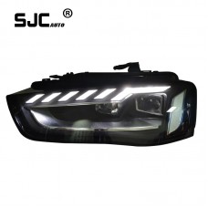 Sjc For Audi A4 B8.5 2012-2015 Headlight Assembly Car Accessories A4 B9.5 Upgrade High-configuration Dynamic Headlights