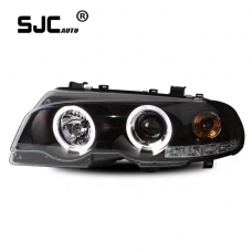 SJC Car Part For BMW 3-series 1998-2002 E46 angel eyes newly upgraded and refitted led aperture lens headlamp assembly