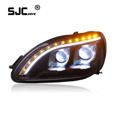 SJC Car Accessories HeadLamp For Mercedes-Benz W220 1998 -2005 Year S280 S320 S500 S600 Headlight Assembly Front Lights With DRL