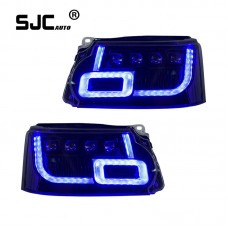 Sjc Auto For Land Range Rover Sport/vogue Headlights Assembly Old To New Led Lens Daytime Running Lamp Turn Signal 2010-2013