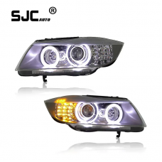 Sjc Auto Car Lights Headlights For Bmw 3 Series E90 2005-2012 New Upgrade Led Daytime Running Lights