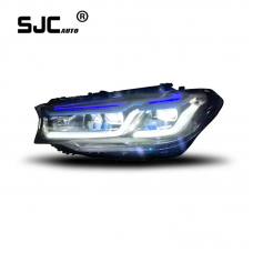 SJC Auto Car Lights Headlight for BMW 5 series G30 G38 2018-2020 Headlight Assembly LED Laser Daytime Running Lights