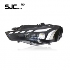 SJC For Audi A5 A5L Headlights Assembly 08-16  Modified LED Laser Headlights RS5 Daylight Streaming Turn Signal