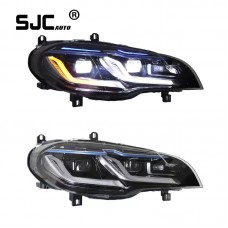 Sjc Auto Fit For Bmw X5 E70 Headlamp Assembly Modified Led Lens Daylight Turn Signal 2007-2013 New Style