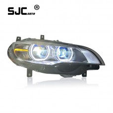 SJC Car Parts Modified E71 Headlight For BMW X6 E71 2007-2013 Headlamp New Style Upgrade Lighting Systems Plug And Play