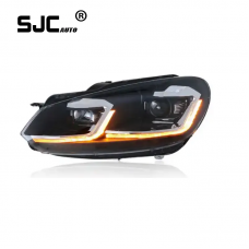 SJC Auto Car Accessories for Volkswagen Golf 6 Mk6 Headlights Assembly Modify High Quality LED Head Lamps