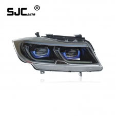 Sjc Auto Car Lights Headlight For Bmw 3 Series E90 Headlamp Assembly Modified 05-12 Led Lens Daytime Running Lights