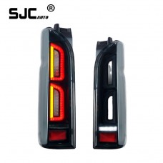 SJC Auto Car Lights Tail Light for Toyota Hiace 05-18 Taillight Assembly HIACE Modified LED Running Water Turn Signal Rear Light