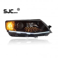 Sjc Auto Car Lights Headlight For Skoda Octavia Led Headlights Assembly 15-17 Modified With Xenon Lens Daytime Running Lights