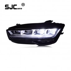 Sjc Auto Car Parts Headlight For Audi A7 11-18 New Led Headlamp Assembly Modified Daytime Running Light Lens Turn Signal Lights