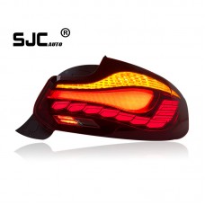 SJC Auto Car Parts Tail Lights for BMW 2 Series F22 F87 14-21 Taillight Assembly New Upgrade M2 Dragon Scale Rear Turn Signals