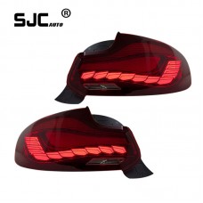 Sjc For Bmw F22 F23 F87 2019-2022 Car Led Taillight With Sequential Accessories Tail Lamp Assembly Back Rear Reverse Light