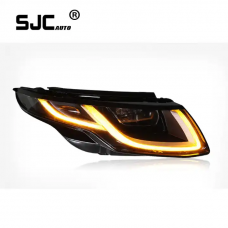 SJC Car Accessories For Range Rover Evoque Headlights Assembly 2013-2017 New Upgrade Full LED Headlamp Plug And Play