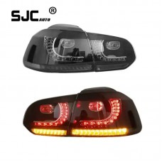 SJC Auto for Volkswagen Golf 6 Taillights Assembly 2008-2013 Modified R20 Style LED Turn Signal Hot-selling Rear Lights