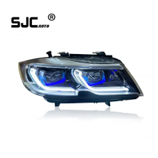 SJC Upgrade to LED headlamp headlight with dynamic turn signal plug and play for BMW 3 series E90 head lamp head light 2005-2012