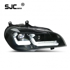 SJC Auto fit for BMW X5 E70 2007-2013 Headlights Assembly Modified LED Headlight turn light head lamp for BMW