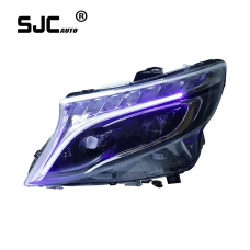 Sjc For Mercedes-benz V-class Vito W447 A Blue Led Headlight Assembly Led Daily Running Light V250 V260 High Allocation