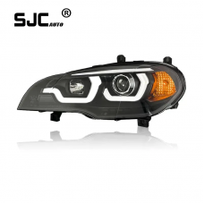 SJC Auto For BMW X5 E70 2007-2013 Headlights Assembly Upgraded Refitted LED Head lamp Car Accessories for BMW