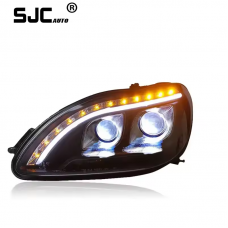 SJC Auto For Mercedes Benz S Class W220 02-05 Headlights Modified Angel Eye Head Lamp Car Accessories for Benz