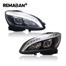 SJC Auto for Mercedes Benz C-class W204 2011-2013 Headlights LED Head Lamp Car Accessories for Benz