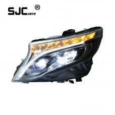 SJC Auto For Mercedes-Benz Vito 16-20 W447 Headlights Turn Signal LED Head Lamp Car Accessories for Benz