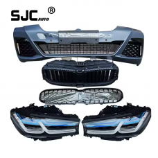 SJC Car Parts Laser Headlights Assembly for BMW 5 Series M5 G30 2018-2020 Turn Signal light upgrade High Quality LED Front lamps