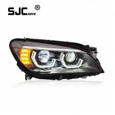 SJC Auto for BMW 7-Series F01 F02 2009-2015 Headlights Modified LED Laser Lens Headlight Car Accessories for BMW plug and play