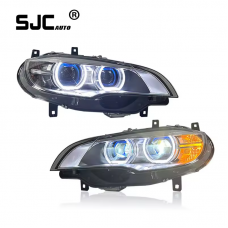 Sjc Auto X6 Headlights For Bmw 2008-2014 X6 E71 Headlights Modified Upgrade New Led Headlights Daily Running Lights