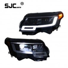 Sjc Auto For Land Rover Range Rover Vogue Headlights Assembly 14-17 Modified Led Daytime Running Lights Turn Signals Front Light