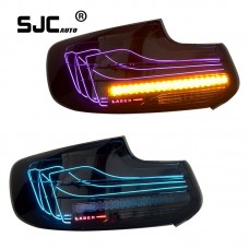 SJC Auto for BMW 2 Series F22 F87 CSL RGB Taillights Assembly 2014-2021 Modified LED Running Light Turn Signal Lights New Style