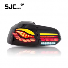 SJC LED Taillights Rear Tail Lamp Assembly for Volkswagen Golf 6 2013-2018 GTS Tail light rearlamp For VW mk6 Dragon Scale Style