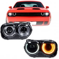 Auto Lighting System High Quality  Halogen Headlight For Dodge Challenger 2015 2016 2017 2018 2019