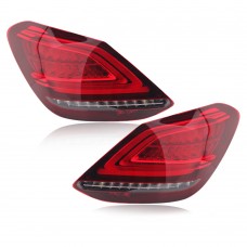 European Version Red Taillamp Tail Lamp Upgrade Taillight Rear Lights Lamp Led Tail Light For Mercedes Benz C Class W205 2014