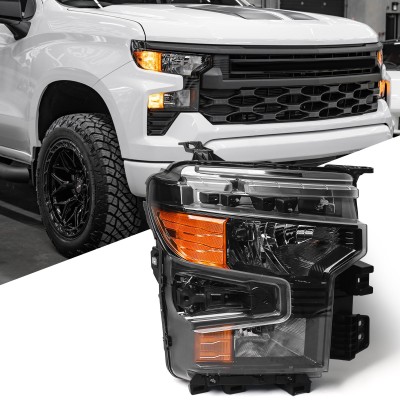 Передняя фара Chevrolet Silverado 1500 Black 36 Вт 2012-2019 на tuningdom.ru: качество и стиль для вашего автомобиля!