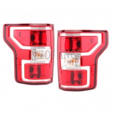 Rear Tail Lamp Assembly Full Led Brake Tail Lights Compatible For Ford F-150 F150 2018 2019 2020 Red Clear For F150