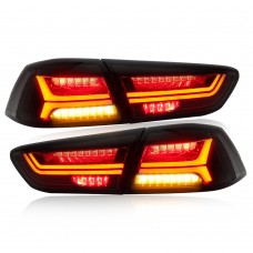 Tail Lamp Smoked Taillight Backlight Back Rear Lights Lamp LED Tail Light For Mitsubishi Lancer-ex Lancer EX 2008-2020