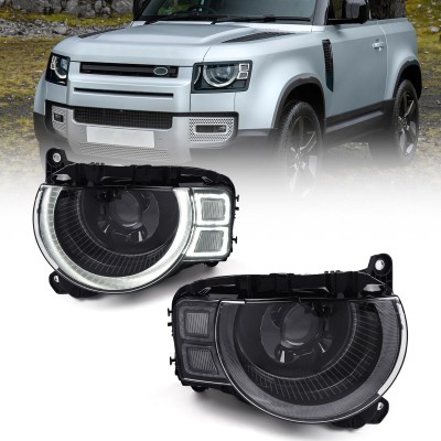 Передняя фара для Land Rover DEFENDER L663 2019-2020, LR133098, 12V, Clear - купить на tuningdom.ru