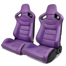 Спортивное Гоночное Сиденье Jiabeir 1053 с Универсальным Авто-Слайдером и Регулировкой для Ковшеобразных Гоночных Симуляторов, Фиолетовый