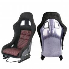 Jiabeir 1022bb Adjustable Shining Mesh Fabric Glitter Back Car Sport Simulator Universal Sim Bucket Racing Fiberglass Seats